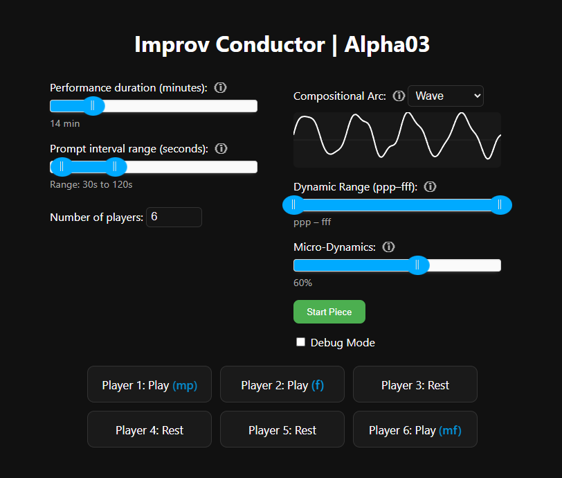 Alpha version of ImprovScore