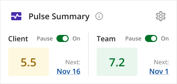 The Pulse Widget as it appeared in the GA release.